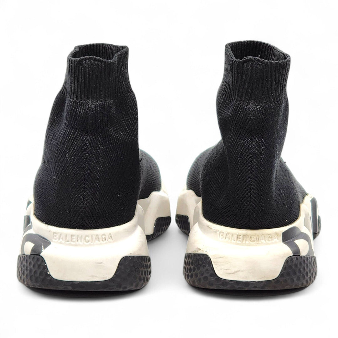 Balenciaga Graffiti Speed Sock Knit Women's Sneakers Black EU 36 US 6