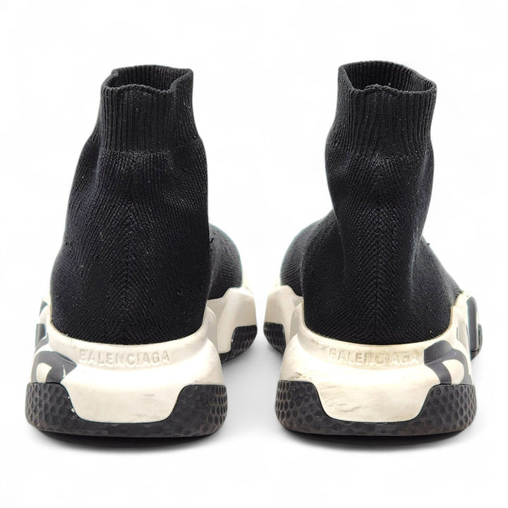 Balenciaga Graffiti Speed Sock Knit Women's Sneakers Black EU 36 US 6