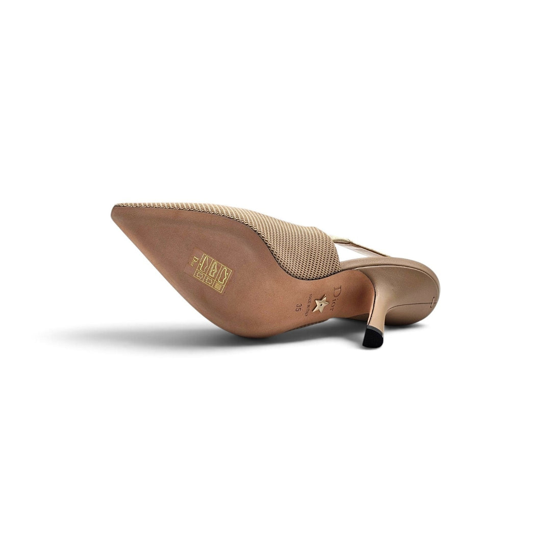 Christian Dior J'Adior Slingback Pumps in Nude Technical Fabric