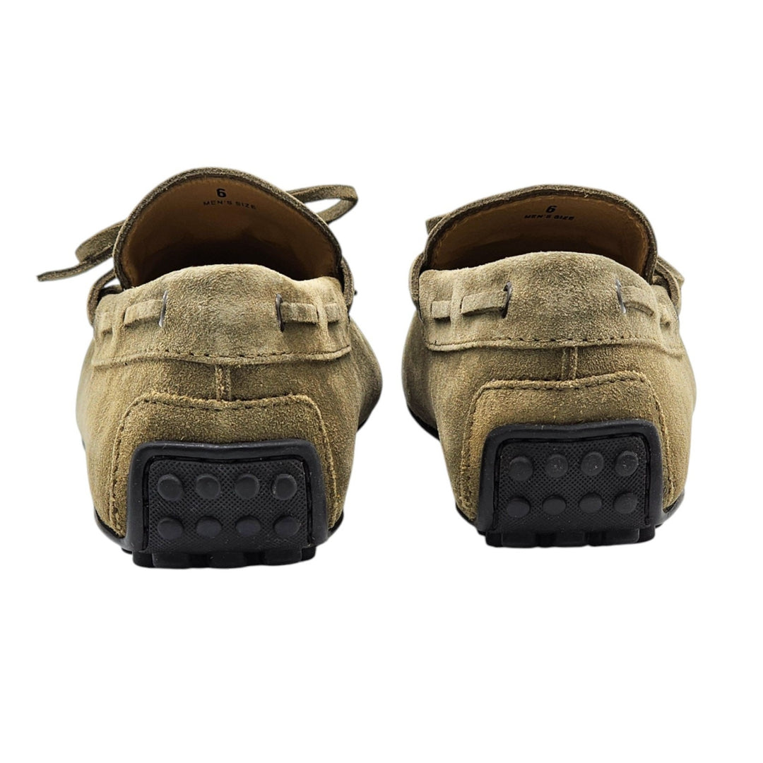 Tod's City Gommino Driving Men's Suede Loafers Light Brown UK 6 US 7.5 - $695
