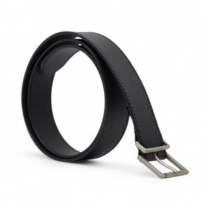 Maison Margiela S35TP0399 Calf Leather Belt For Men Black 90cm - New