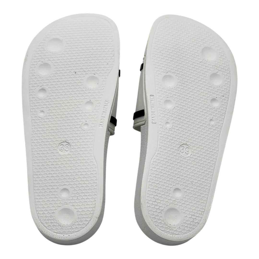 Dolce & Gabbana Logo Saint Barth Rubber Pool Slides White EU 39 US 9