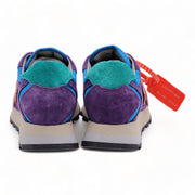 Off-White Women’s HG Runner Mixed-Media Suede Sneakers ‘Violet Coral’