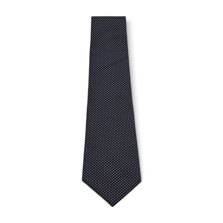 Christian Dior Silk Polka Classic Tie Necktie - Blue