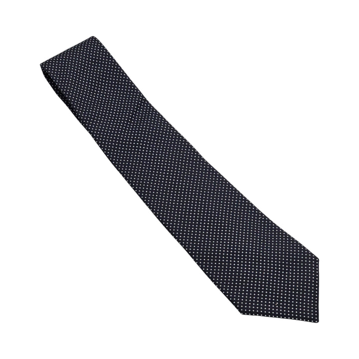 Christian Dior Silk Polka Classic Tie Necktie - Blue