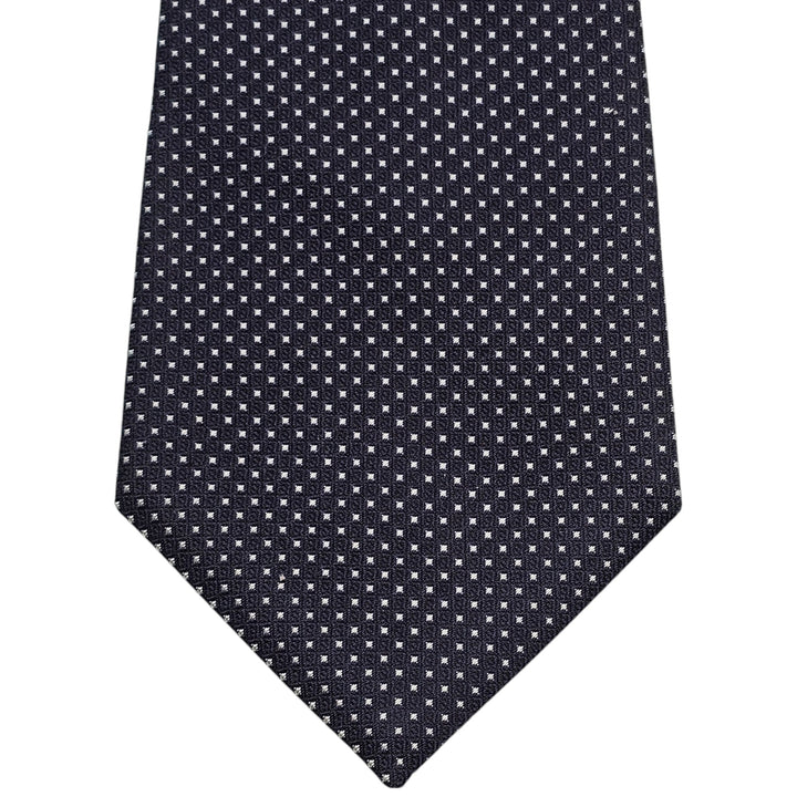 Christian Dior Silk Polka Classic Tie Necktie - Blue