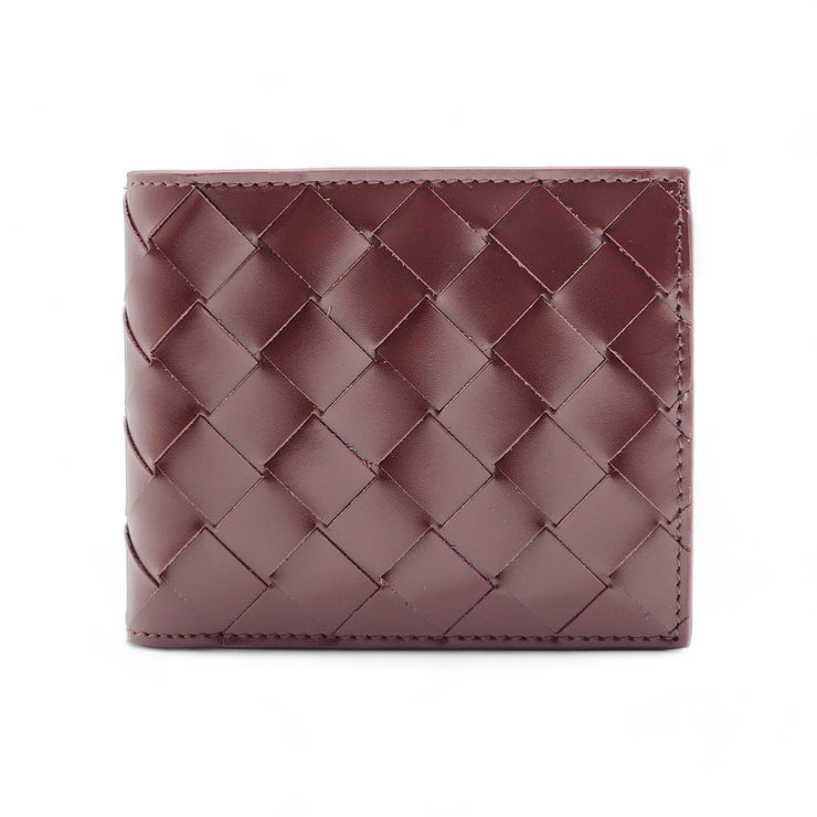 Bottega Veneta Nappa Maxi Intrecciato Bi-Fold Wallet Barolo