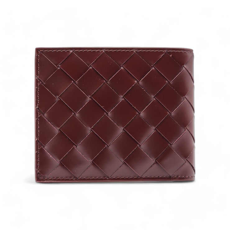 Bottega Veneta Nappa Maxi Intrecciato Bi-Fold Wallet Barolo