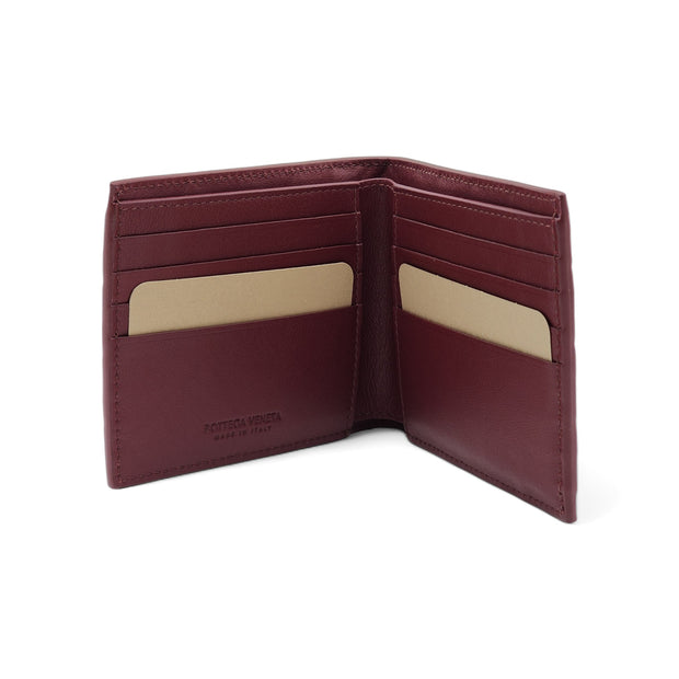 Bottega Veneta Nappa Maxi Intrecciato Bi-Fold Wallet Barolo