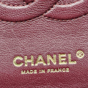Chanel CC Classic Double Flap Lambskin Chain Shoulder Bag