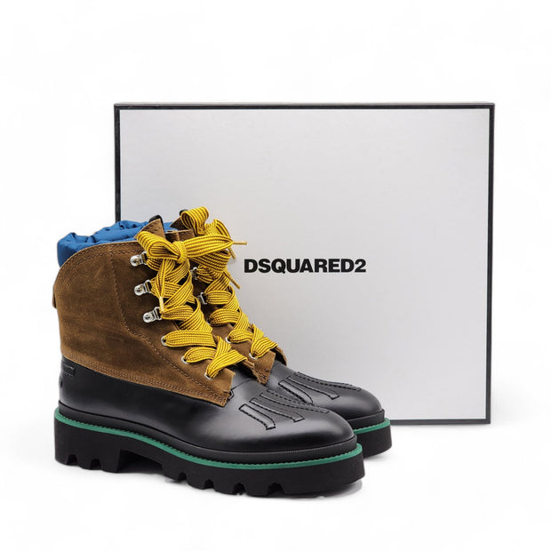 Dsquared2 Duck Boots - Leather and Rubber - Black 44 11US