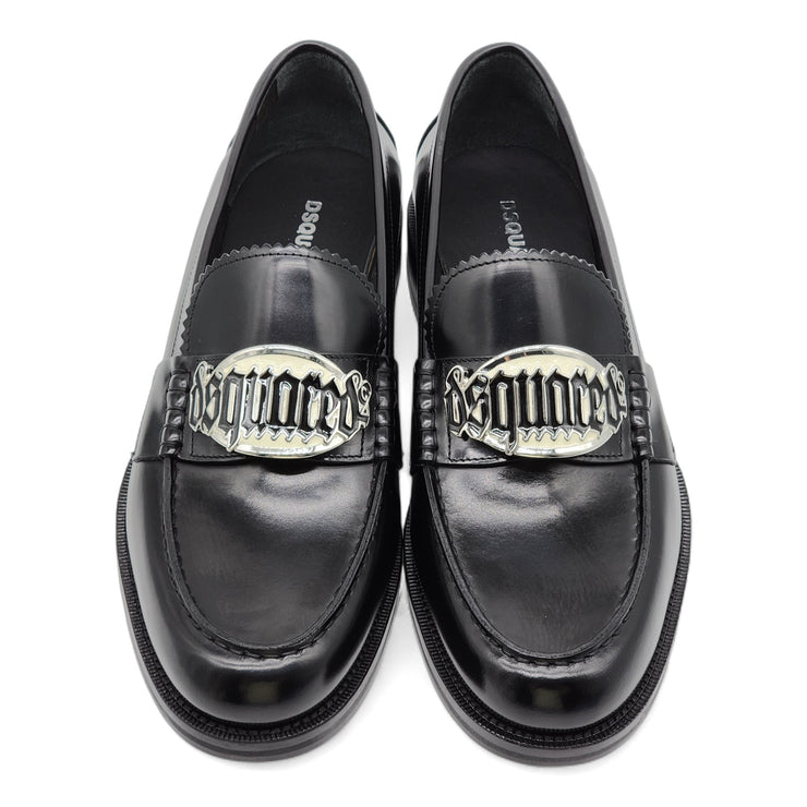 Dsquared2 Gothic Leather Loafers in Black