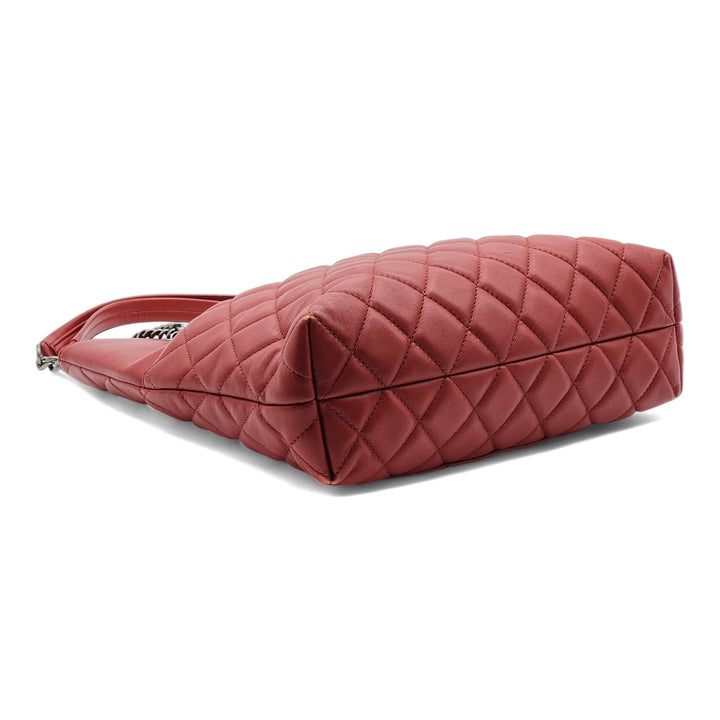 Chanel Urban Delight Quilted Leather Chain Tote in Red