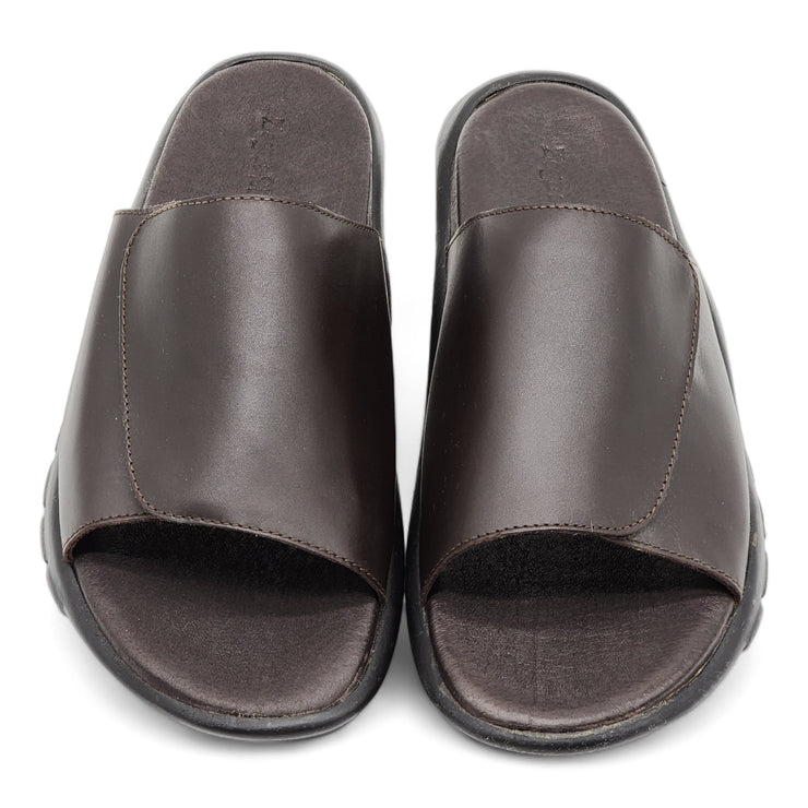 Zegna Slides - Leather - Brown 12