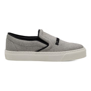 Burberry Bio-Based Sole Canvas And Leather Slip-On Sneakers in Gray (36)