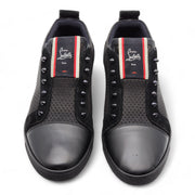 Christian Louboutin F.A.V Fique A Vontade Sneakers - Mesh and Leather - Black - 45.5