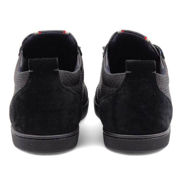 Christian Louboutin F.A.V Fique A Vontade Sneakers - Mesh and Leather - Black - 45.5