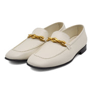 Jimmy Choo Diamond Tilda Loafers in White (37.5)