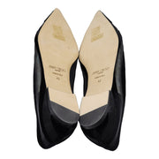 Jimmy Choo Love Tulle Flat Ballerina Shoes in Black (42)