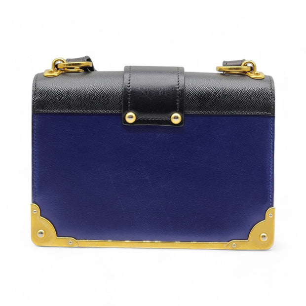 Prada Cahier Crossbody Bag in Blue