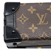 Louis Vuitton Monogram Petite Malle Trunk Clutch Shoulder Bag M45943 in Brown