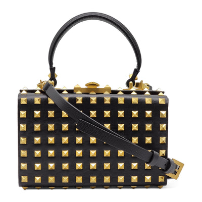 Valentino Garavani Alcove Box Studded Bag in Black