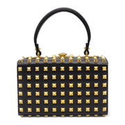 Valentino Garavani Alcove Box Studded Bag in Black