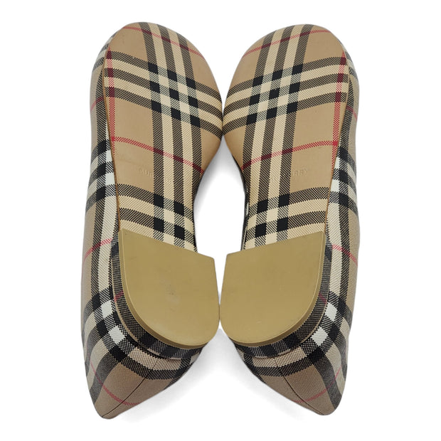 Burberry Women's Joy Vintage Check Flats in Beige