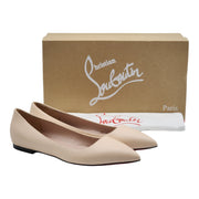 Christian Louboutin Ballalla Ballet Flats - Leather - Beige - 40