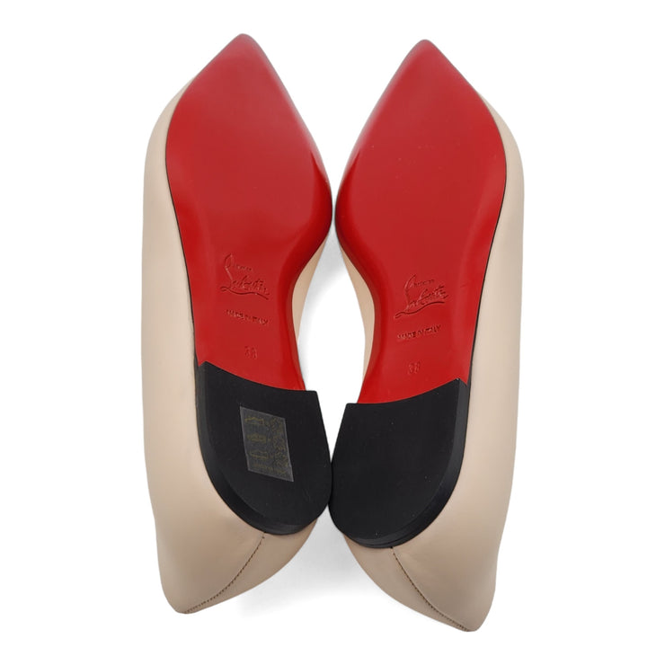 Christian Louboutin Ballalla Ballet Flats - Leather - Beige - 39