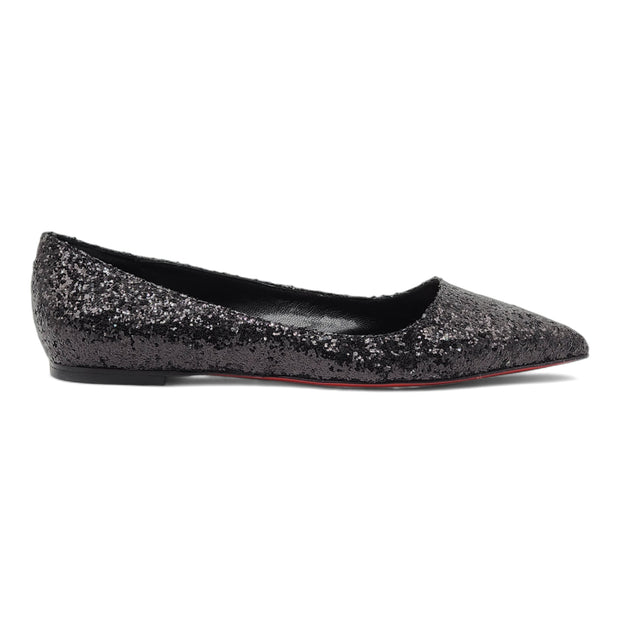 Christian Louboutin Ballalla Ballet Flats - Sequin - Black - 37