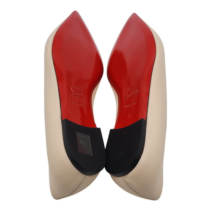 Christian Louboutin Ballalla Ballet Flats - Leather - Beige - 39