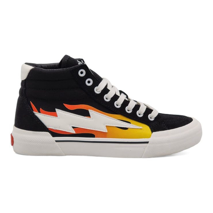 Revenge x Storm Vol. 2 Hi Top Sneakers in Black Flame (US 7)