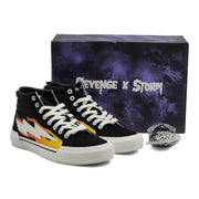 Revenge x Storm Vol. 2 Hi Top Sneakers in Black Flame (US 7)