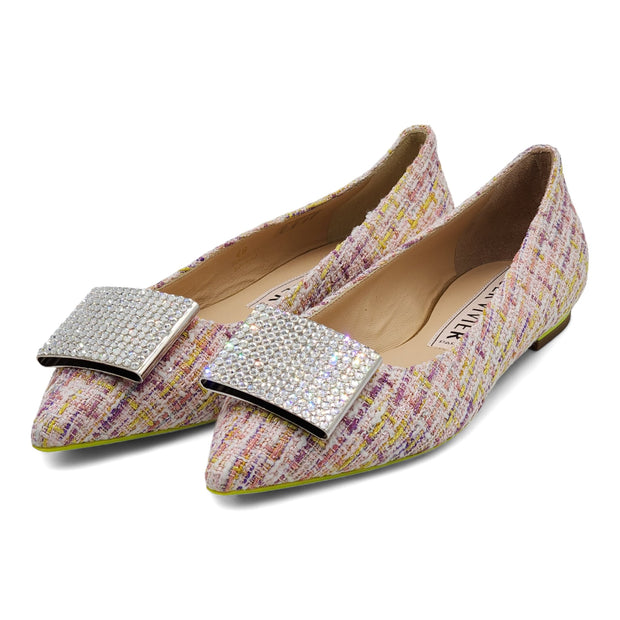 Roger Vivier Gommettine Ball Ballet Flats - Woven Fabric - Multicolor - 40