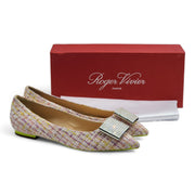 Roger Vivier Gommettine Ball Ballet Flats - Woven Fabric - Multicolor - 40