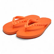 Christian Louboutin Loubi Flip Studded Flip Flops in Orange