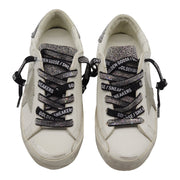 Golden Goose Super Star Classic Leather Sneakers with Swarovski Crystals