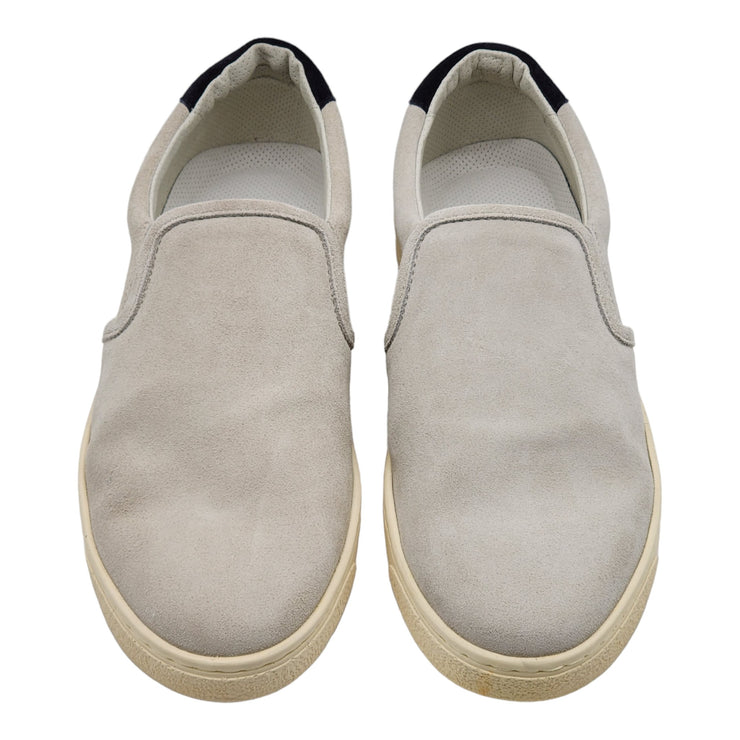 Brunello Cucinelli Men's Slip-On Sneakers - Suede - Gray - 43