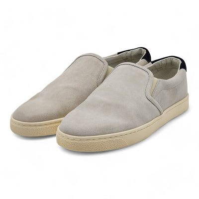 Brunello Cucinelli Men's Slip-On Sneakers - Suede - Gray - 43