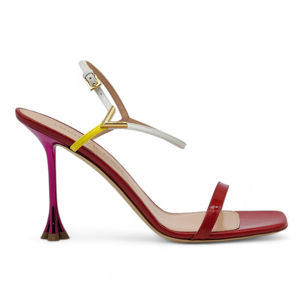 Louis Vuitton Blossom Sandals Leather in Red