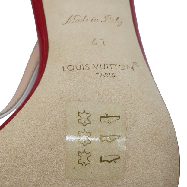 Louis Vuitton Blossom Sandals Leather in Red