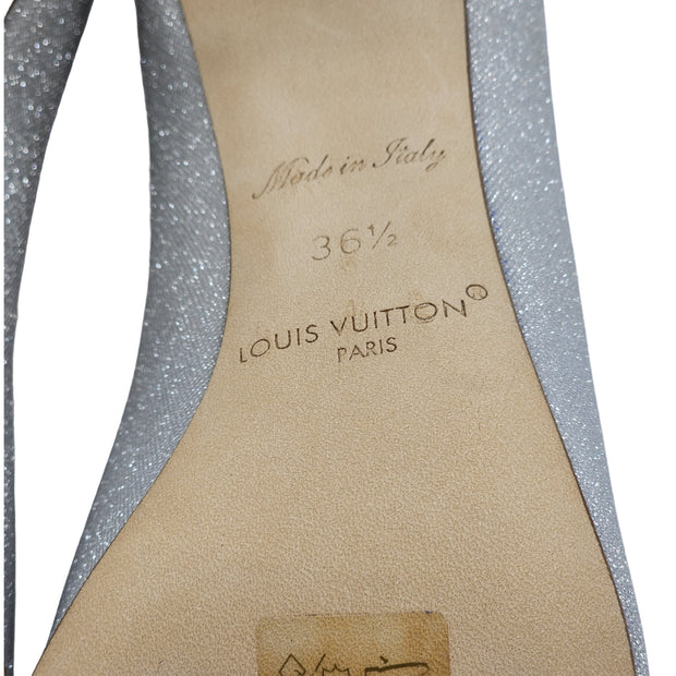 Louis Vuitton Blossom Pumps Glitter in Silver