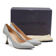 Louis Vuitton Blossom Pumps Glitter in Silver