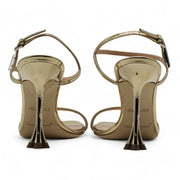 Louis Vuitton Blossom Sandals Leather in Gold (36)