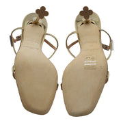 Louis Vuitton Blossom Sandals Leather in Gold (38)