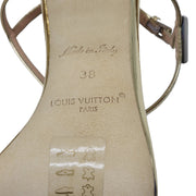 Louis Vuitton Blossom Sandals Leather in Gold (38)