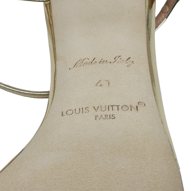 Louis Vuitton Blossom Sandals Leather in Gold (41)