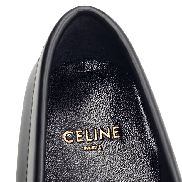 Celine Luco Loafers - Leather - Black - 38.5