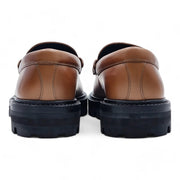 Celine Margaret Triomphe Chunky Loafers - Leather - Brown - 36